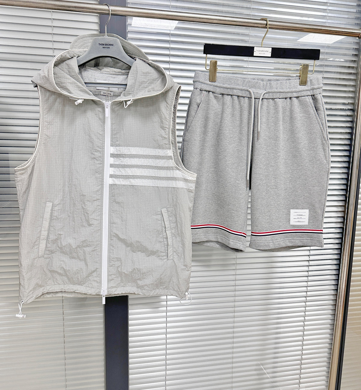 Dark Blue and Grey Short - FashionHype.xyz