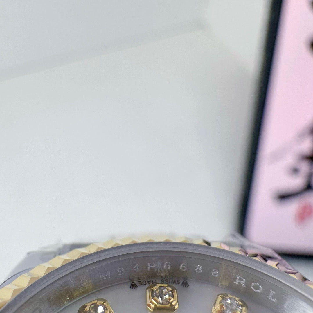 Silver Golden Watch