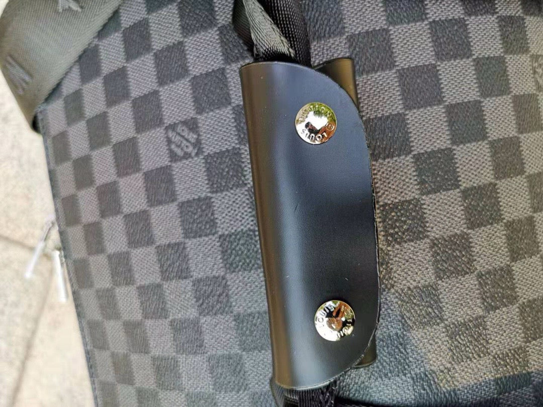 Brown and Grey Suitcase