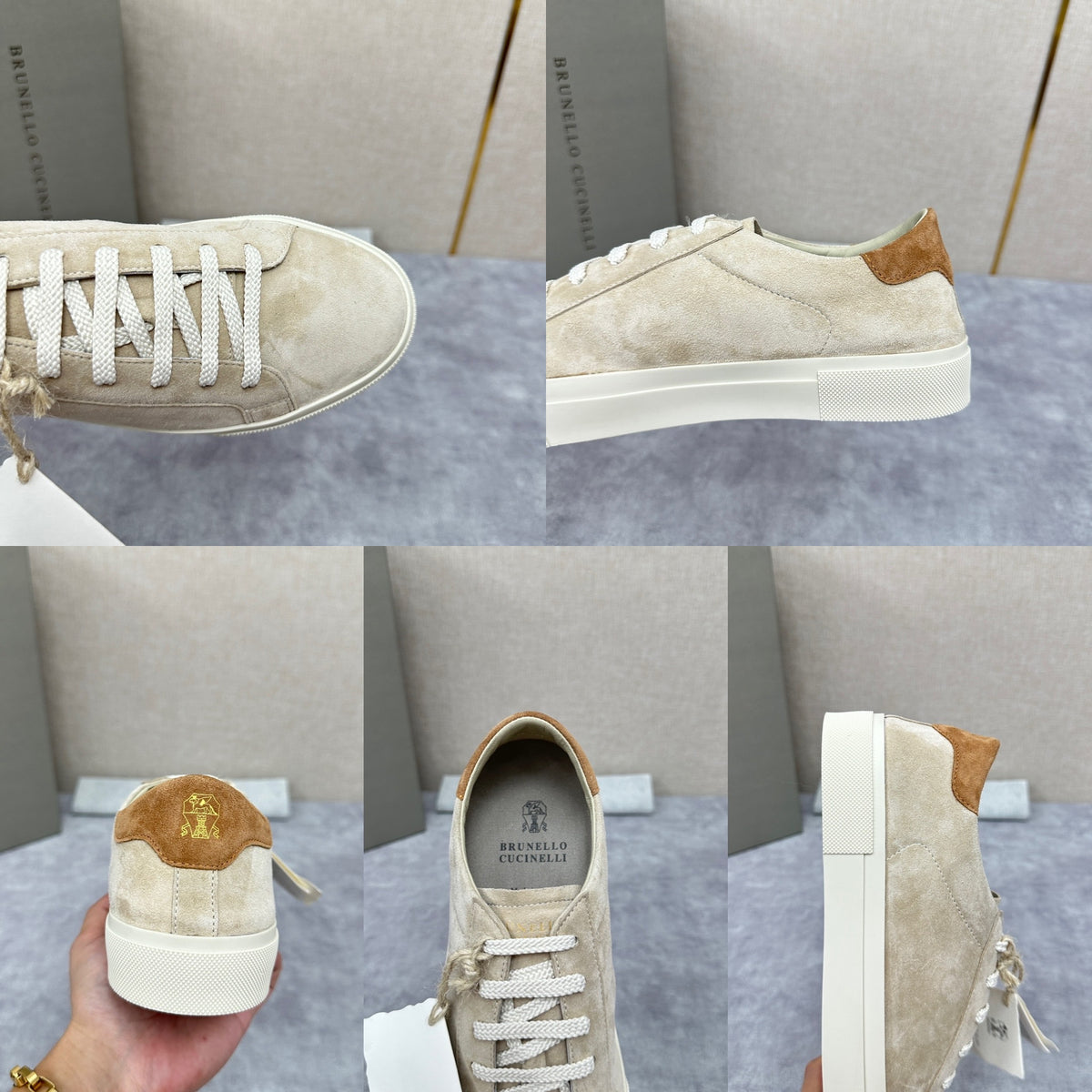 Light grey and Beige Shoes - FashionHype.xyz