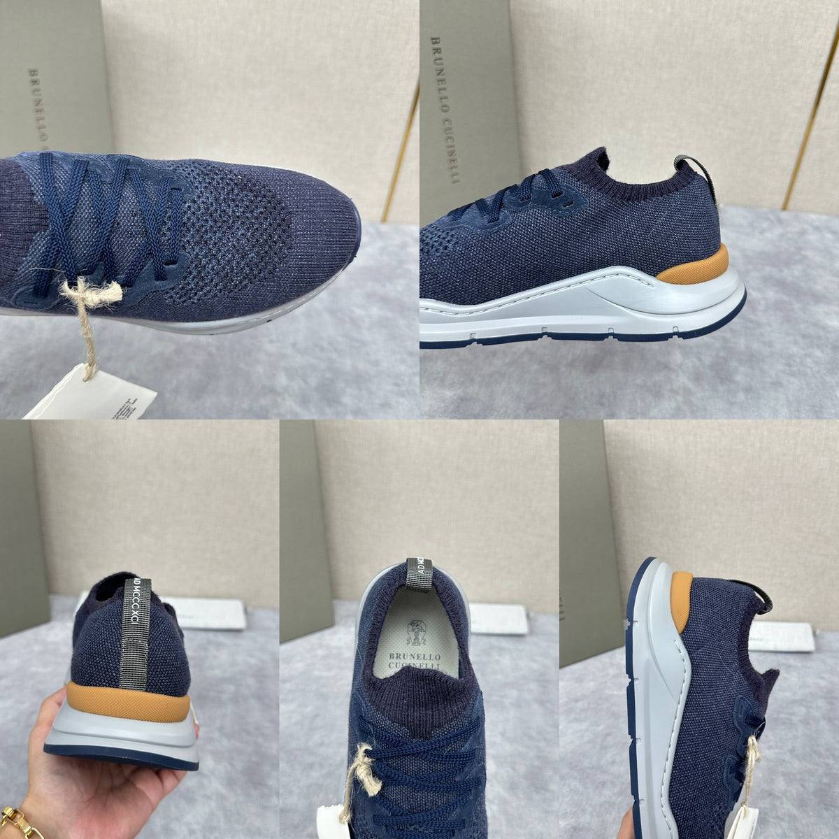 Off-white, Grey and Blue Shoes - FashionHype.xyz