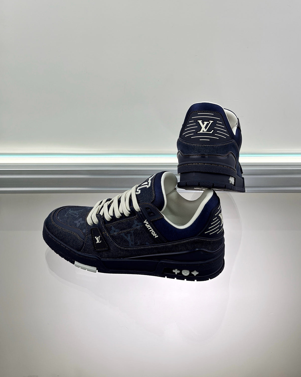 Brown, Black and Blue Shoes - FashionHype.xyz
