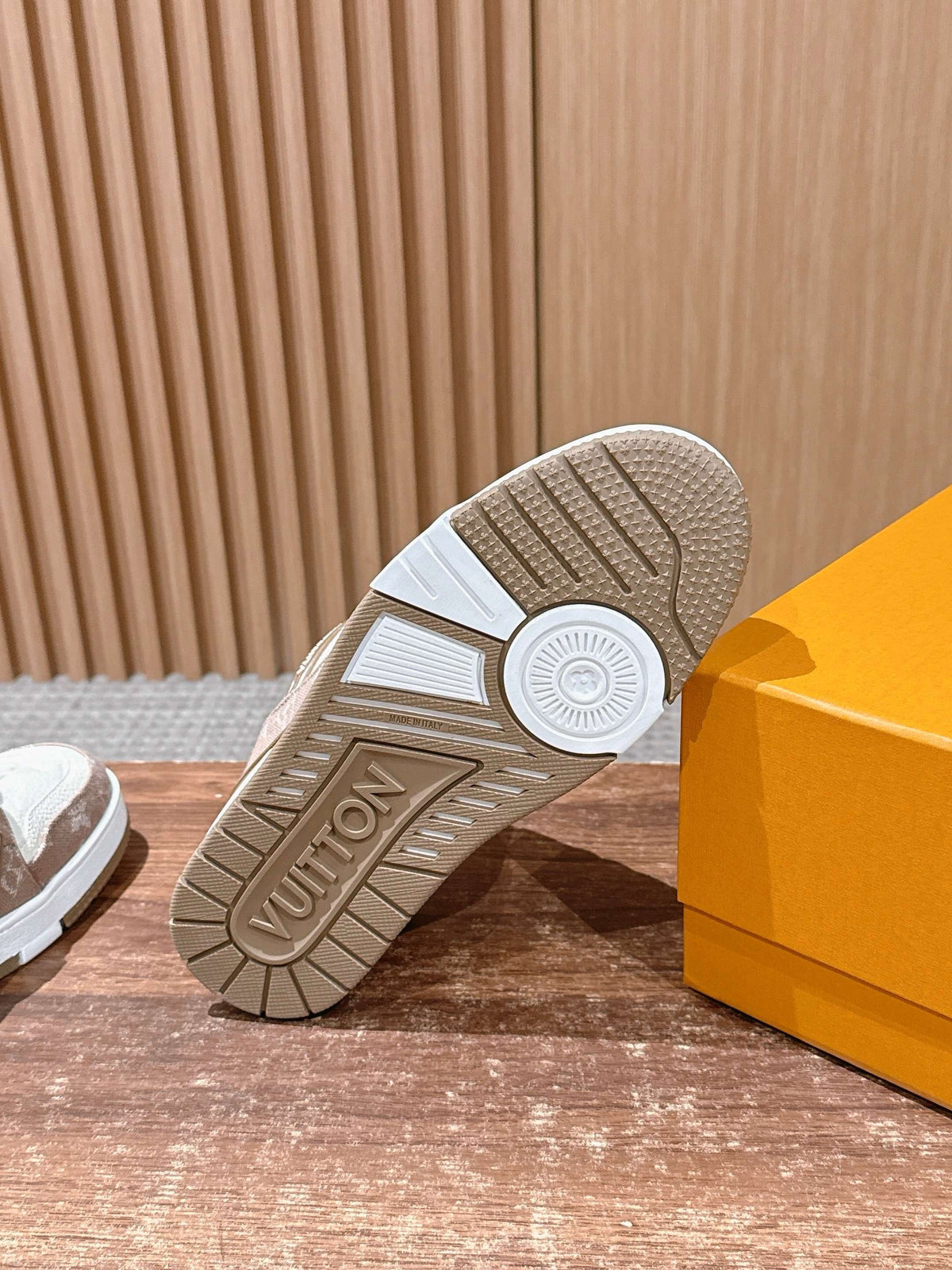 White grey and White brown Shoes