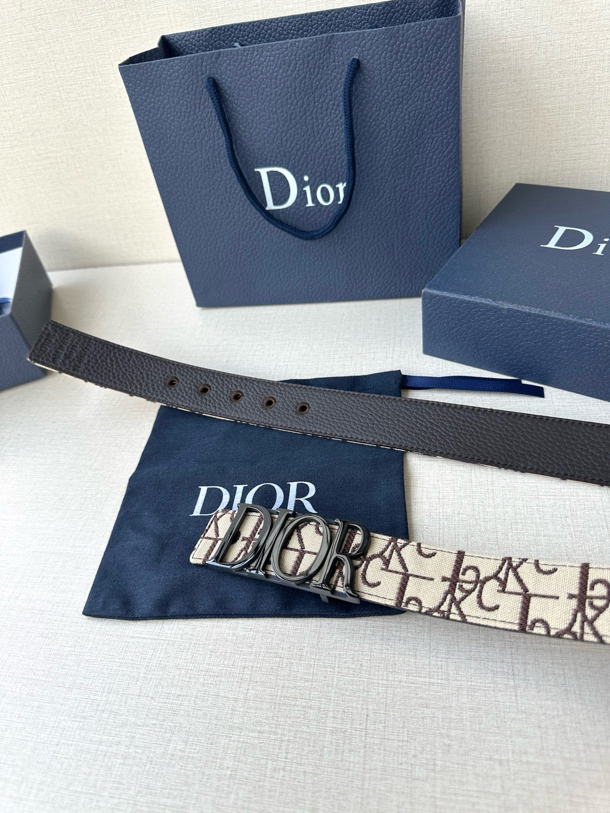 Grey brown Belt - FashionHype.xyz