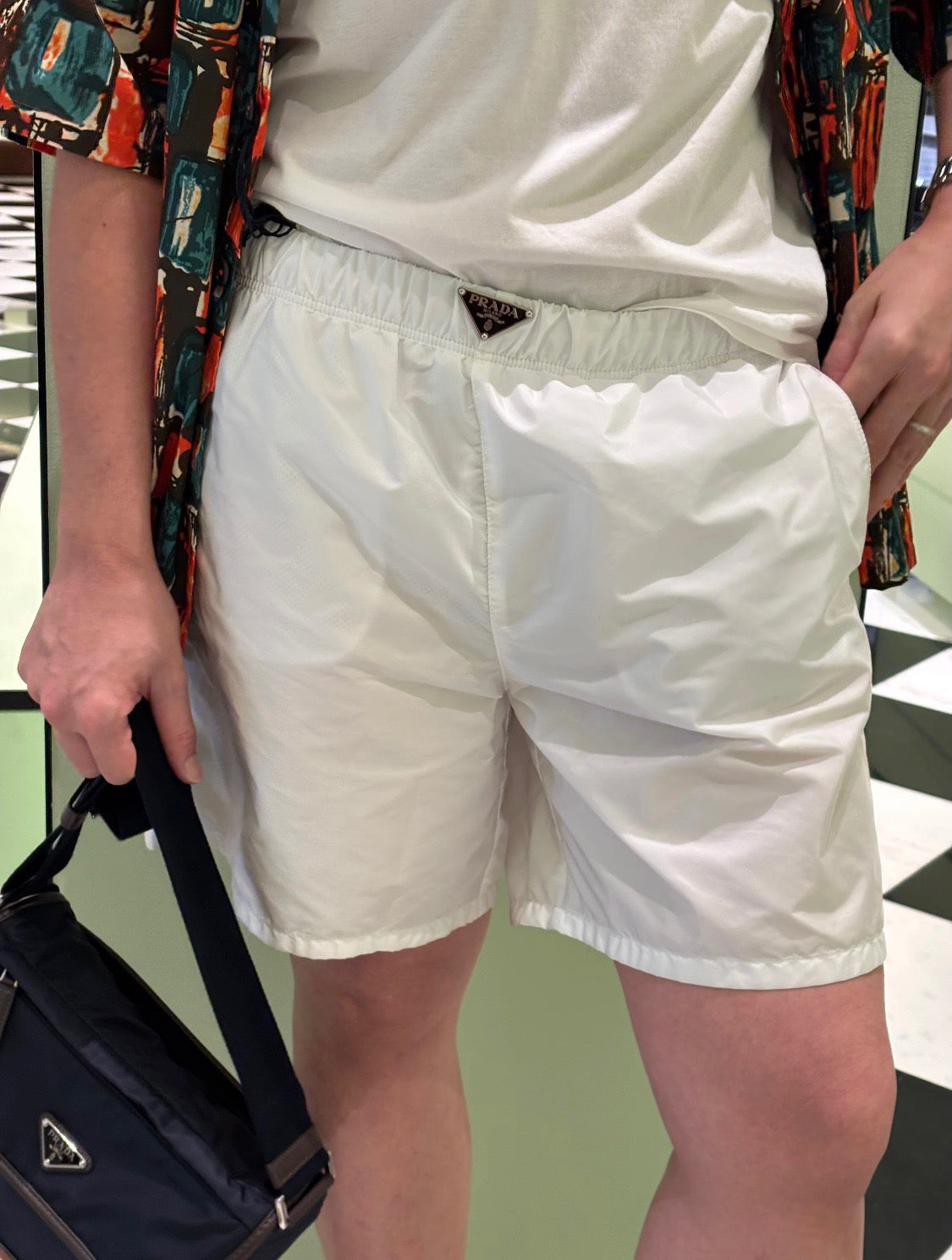 Black and white Short - FashionHype.xyz