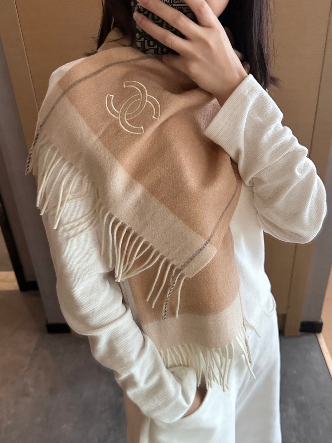 Beige Scarf