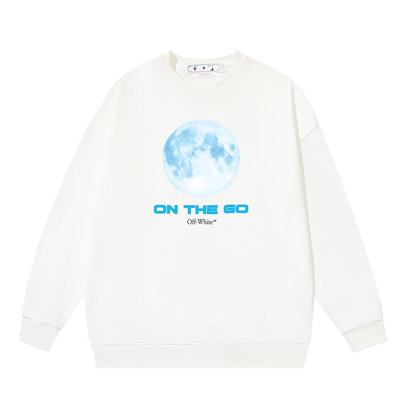 Sudadera blanca y negra