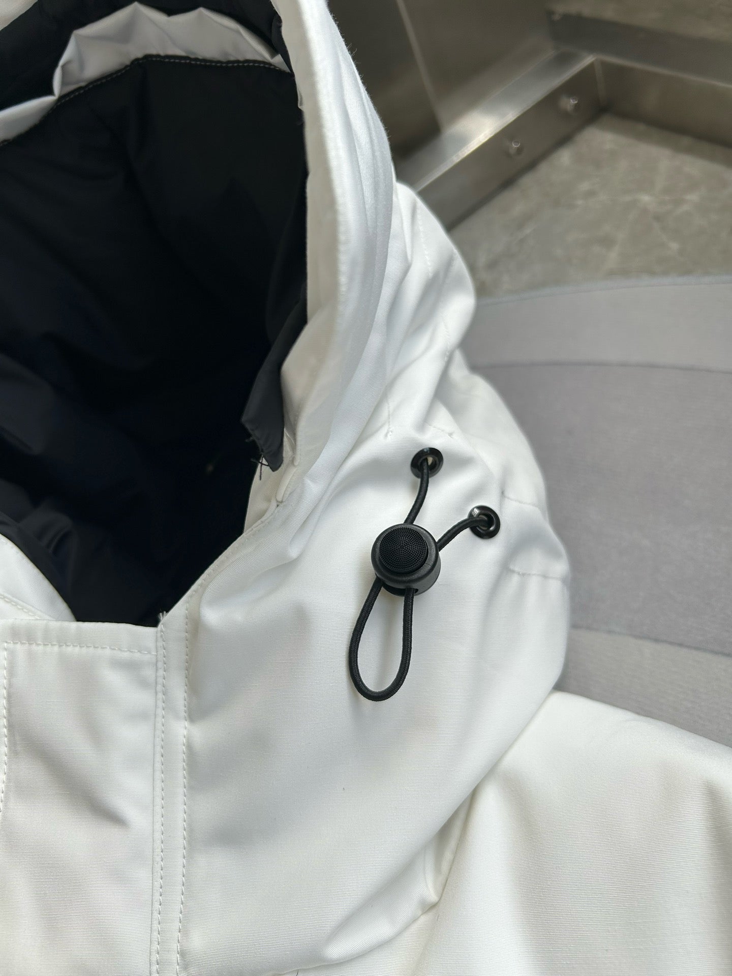 White, Grey, Red and Black Jacket - FashionHype.xyz