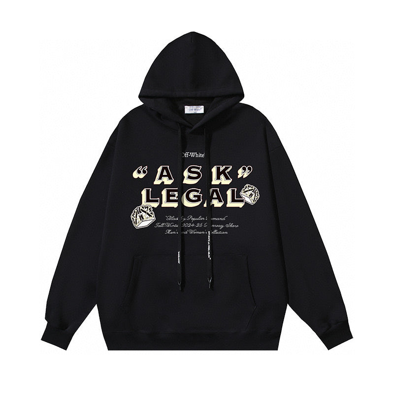 Black and White Hoodie - FashionHype.xyz