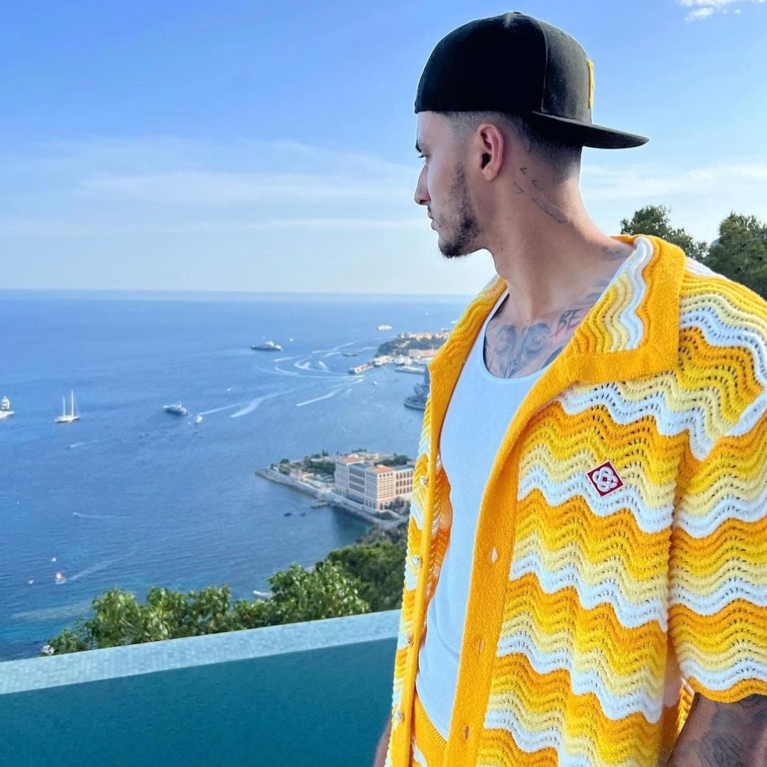 Yellow and Blue Shirt - FashionHype.xyz