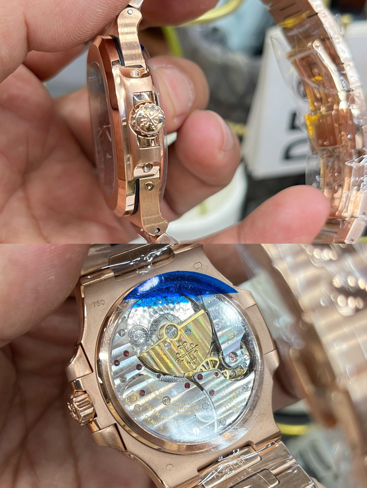 Reloj de color dorado