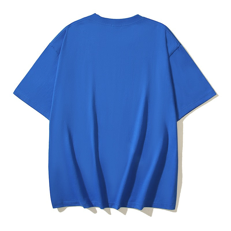 Blue and Black T-shirt - FashionHype.xyz