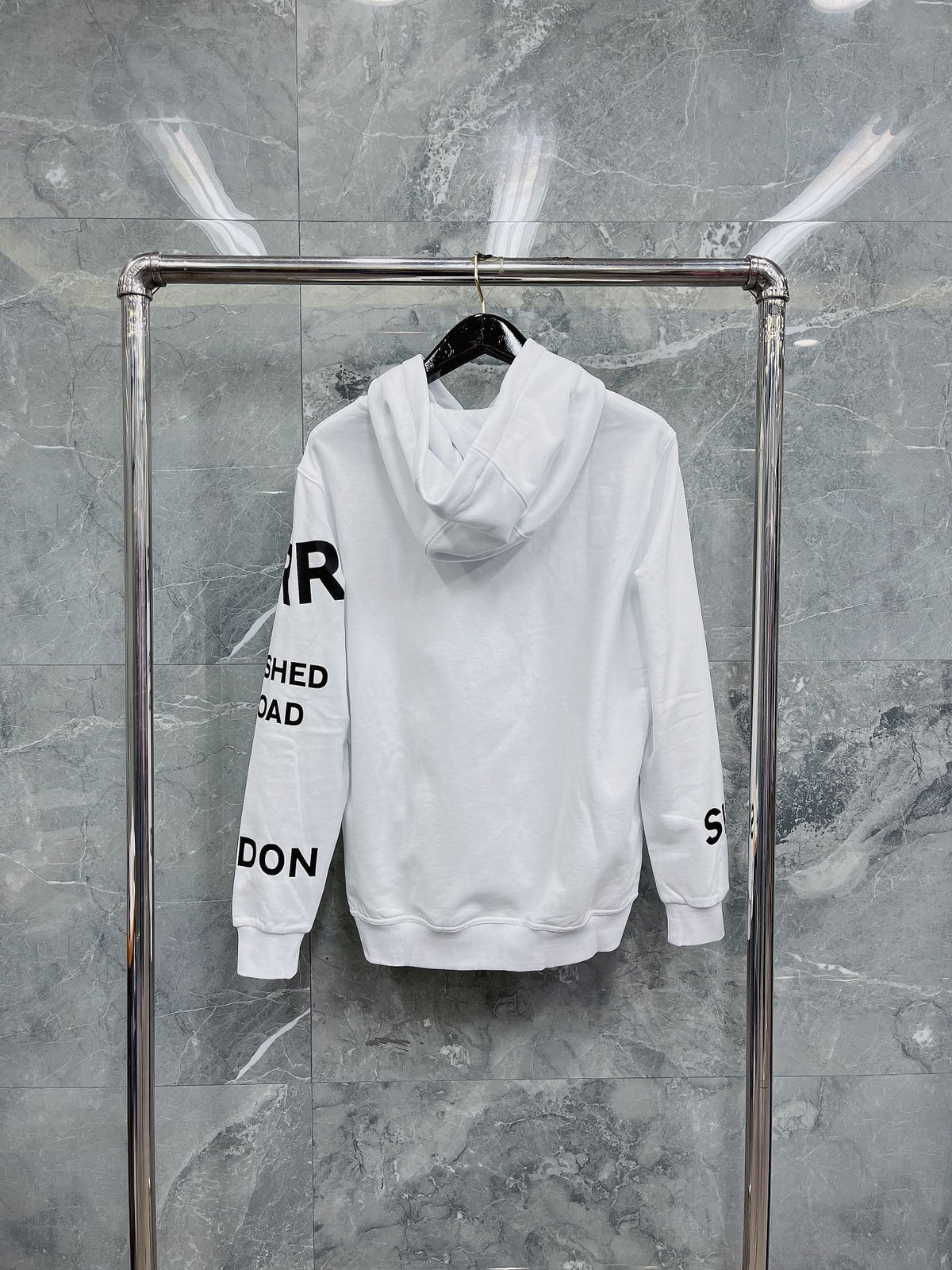 Black, Light orange and White Hoodie - FashionHype.xyz
