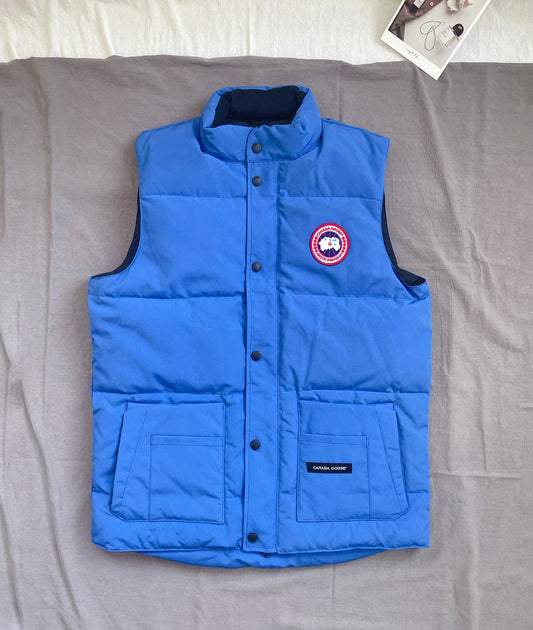 Sky blue, Grey and White Vest - FashionHype.xyz