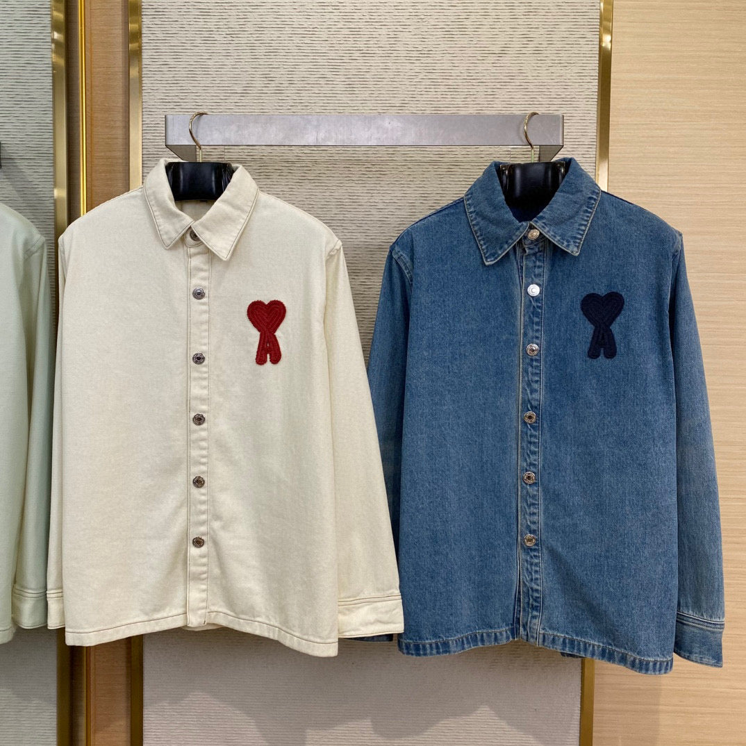 Beige and Blue Jacket - Size L