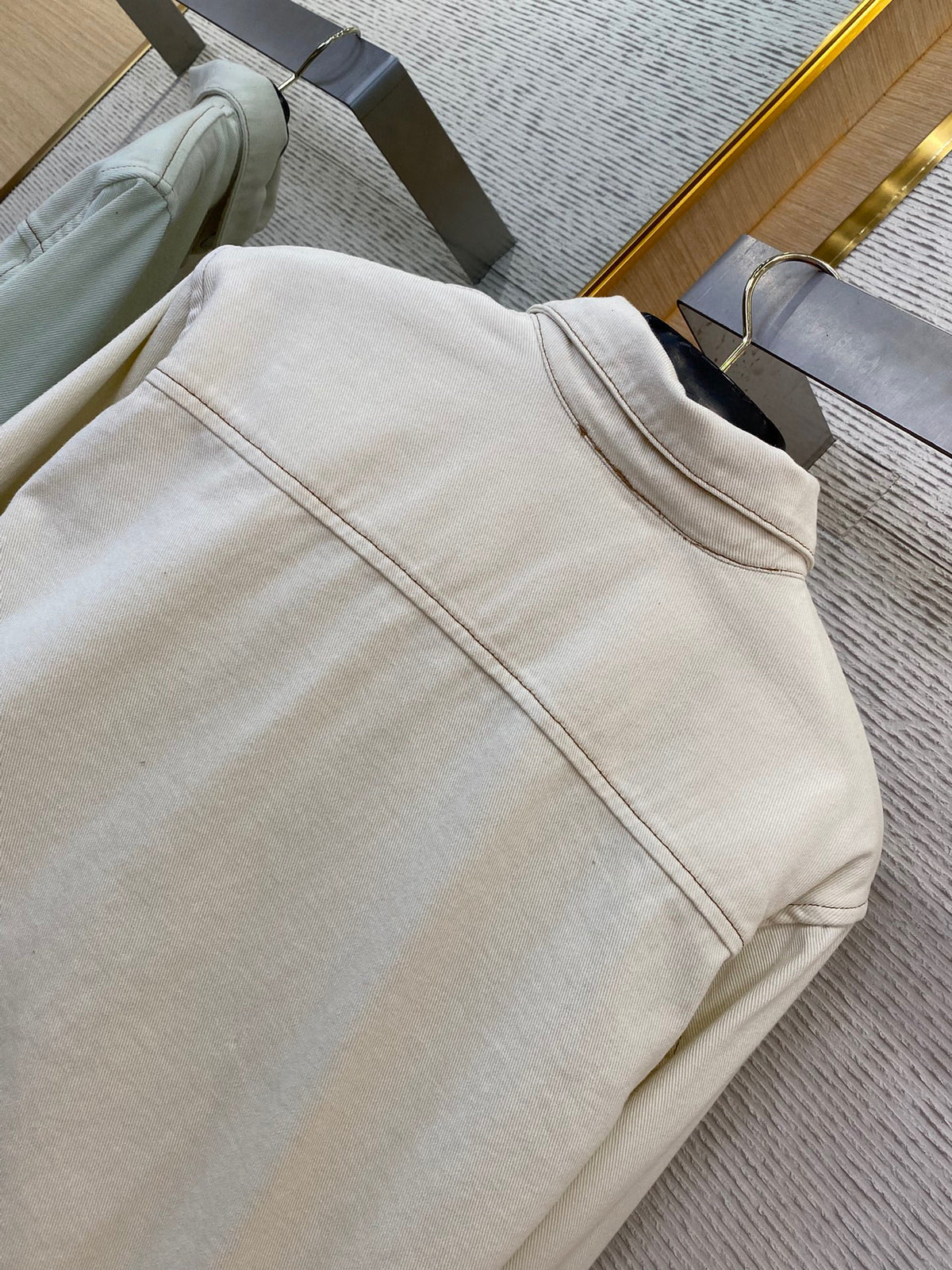 Beige and Blue Jacket - Size L
