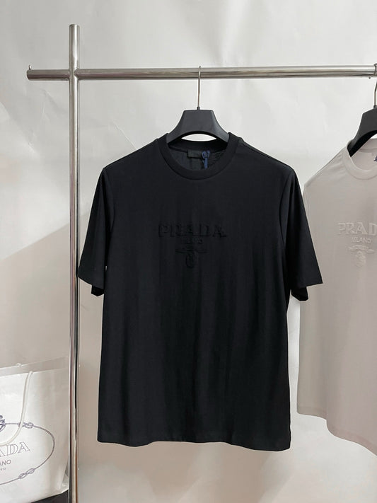 Grey and Black T-shirt - FashionHype.xyz