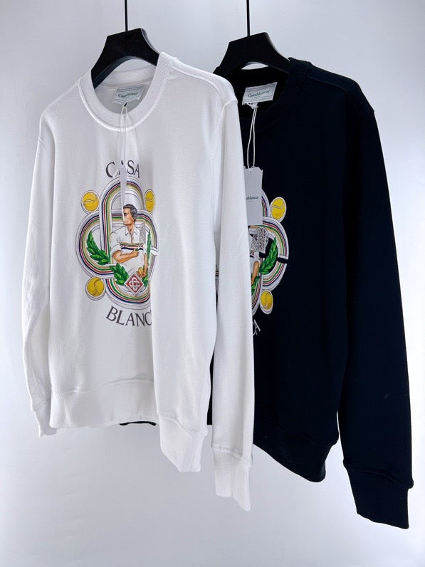 Sudadera en blanco y negro