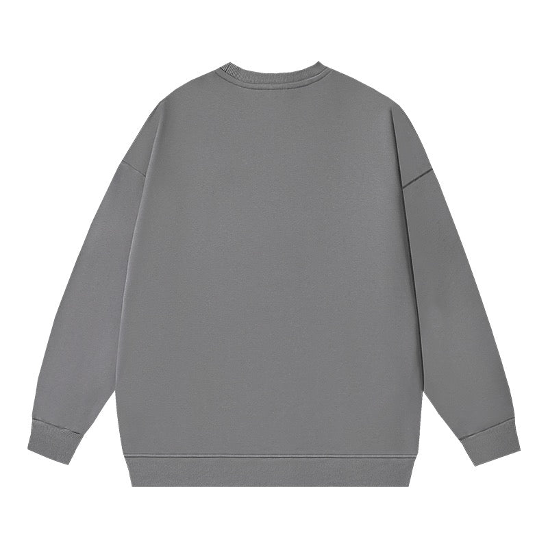Grey and Black Sweatshirt - FashionHype.xyz