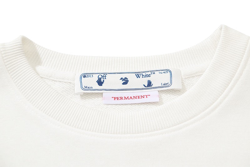 Sudadera blanca y negra