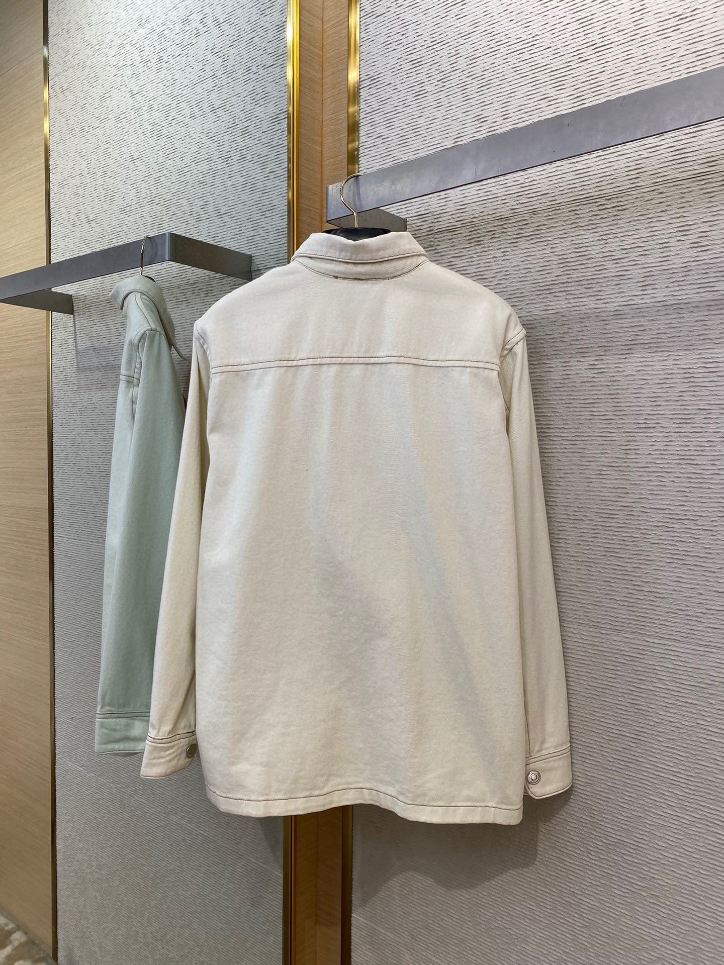 Beige and Blue Jacket - Size L