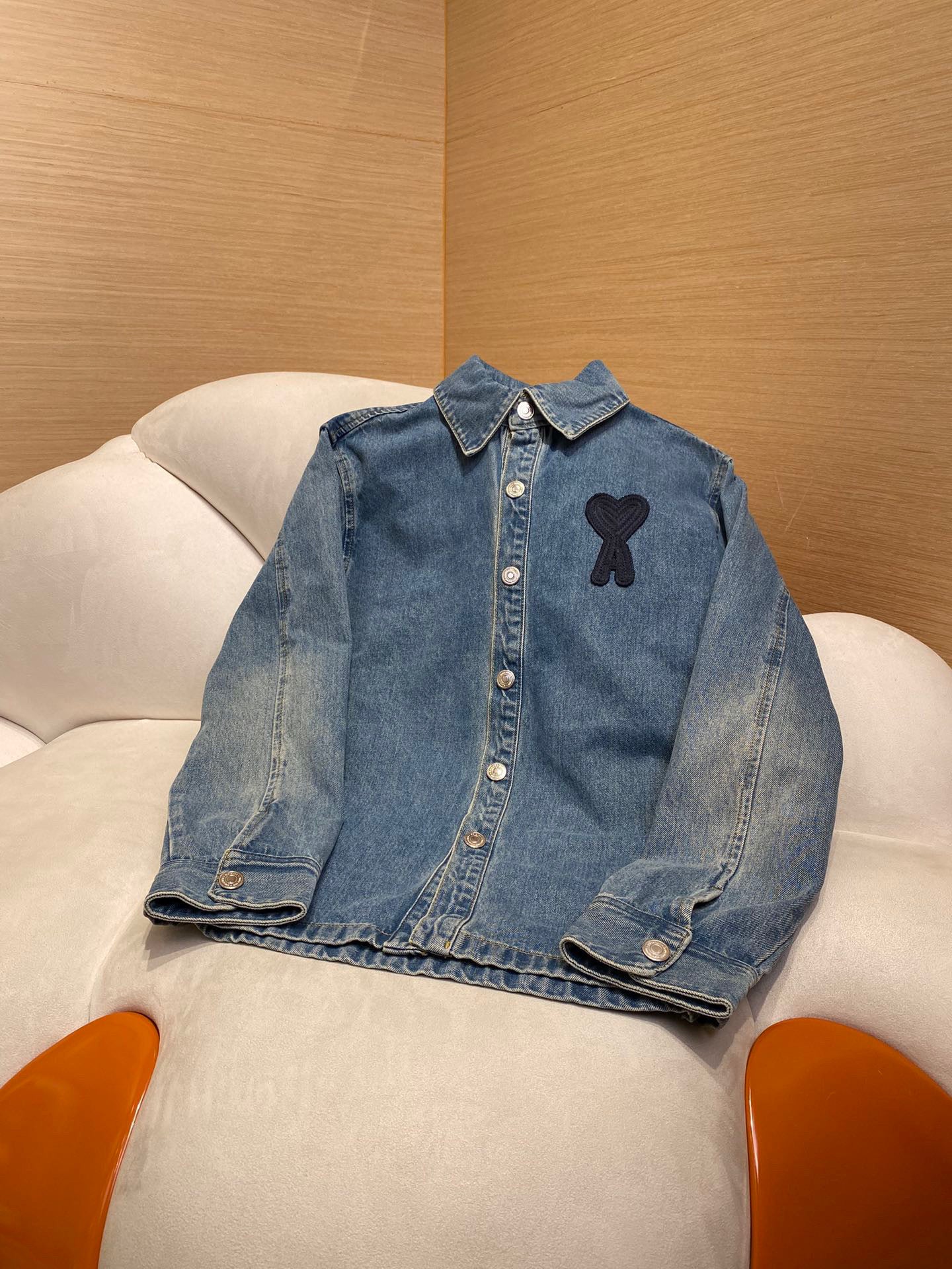 Beige and Blue Jacket - Size L