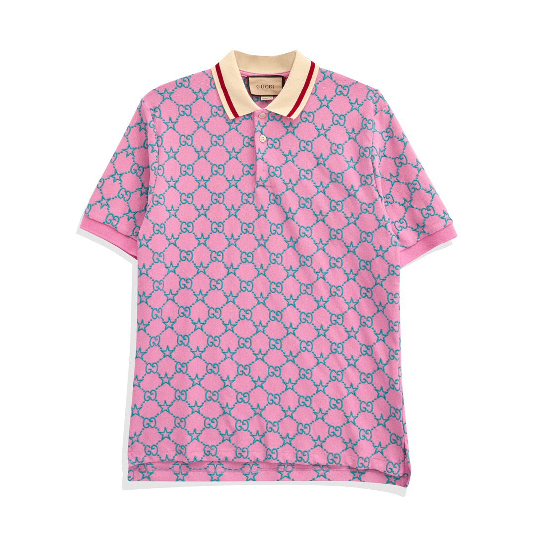 Pink and Green Polo - FashionHype.xyz