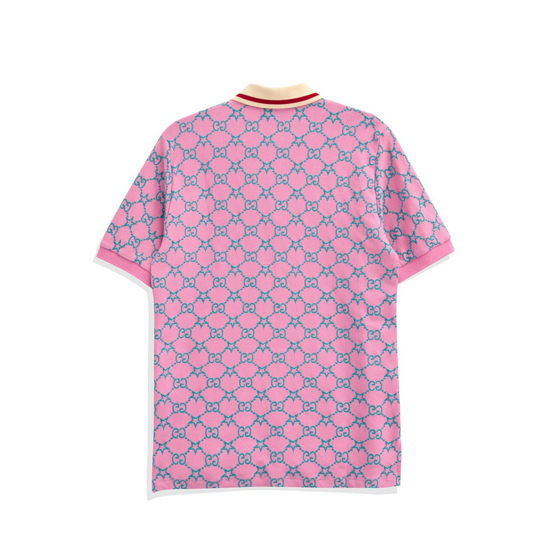 Pink and Green Polo - FashionHype.xyz