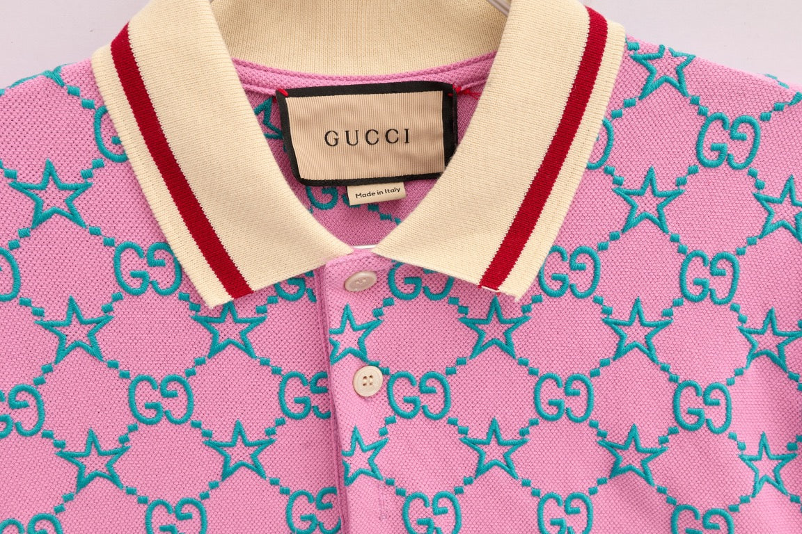 Pink and Green Polo - FashionHype.xyz