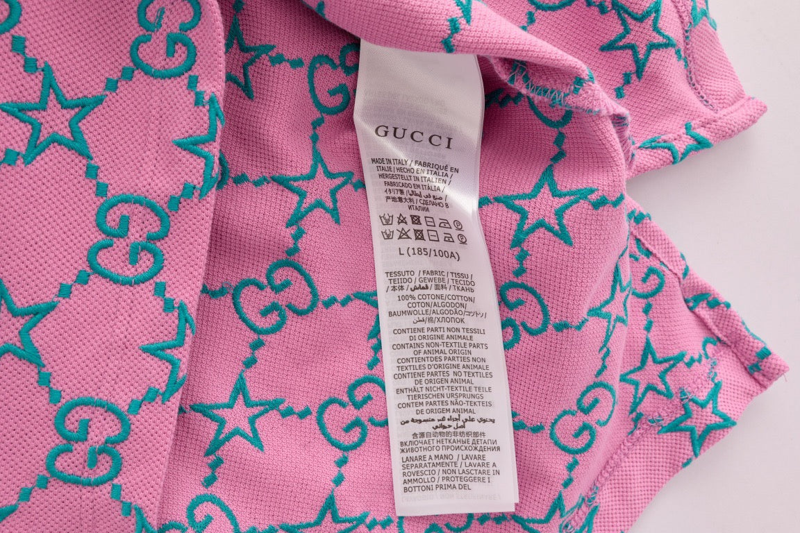 Pink and Green Polo - FashionHype.xyz