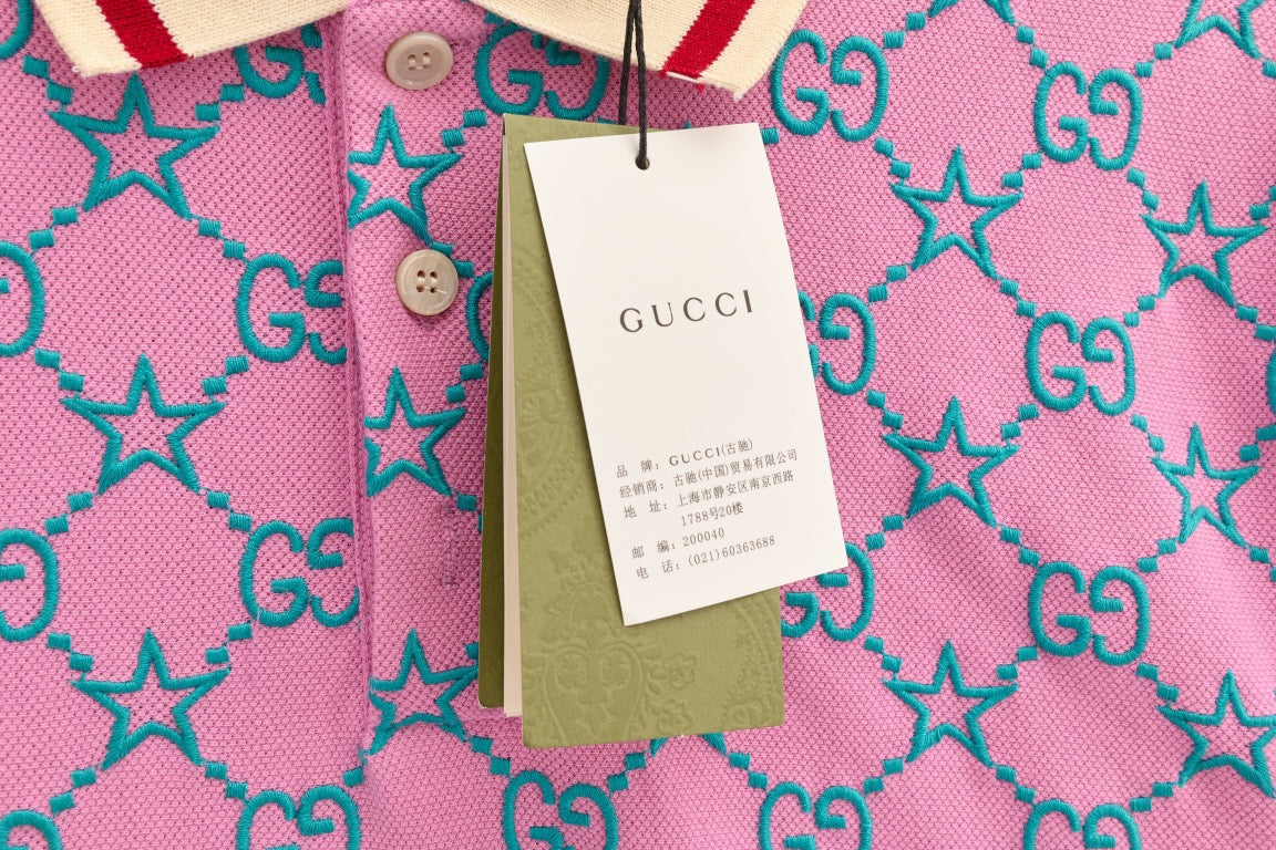 Pink and Green Polo - FashionHype.xyz