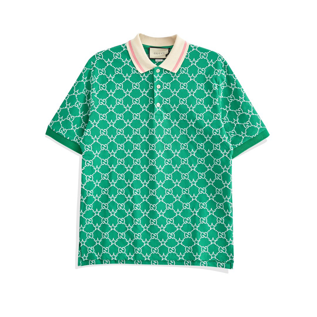 Pink and Green Polo - FashionHype.xyz