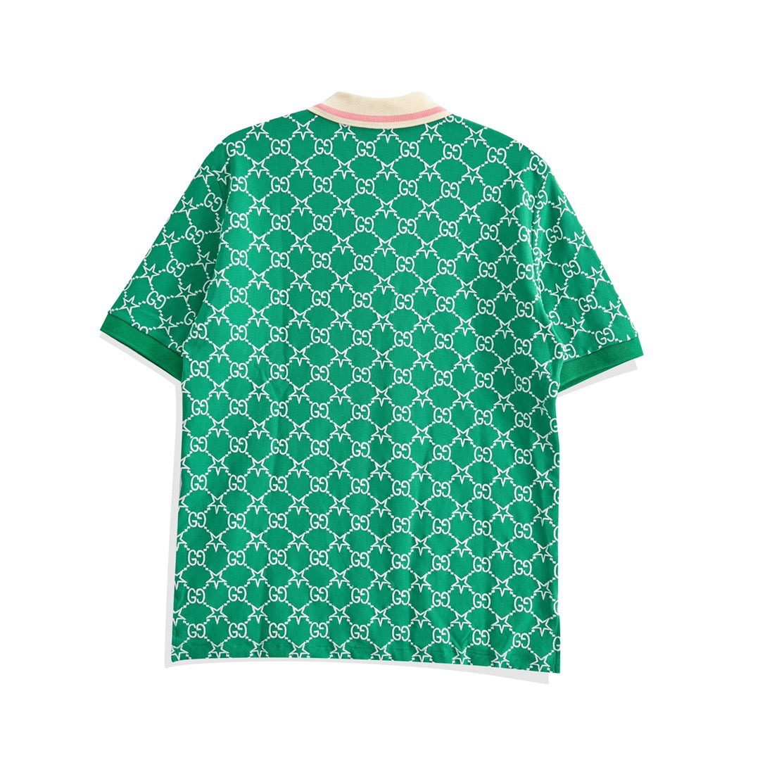Pink and Green Polo - FashionHype.xyz