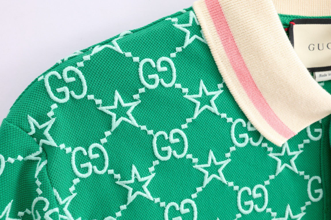 Pink and Green Polo - FashionHype.xyz