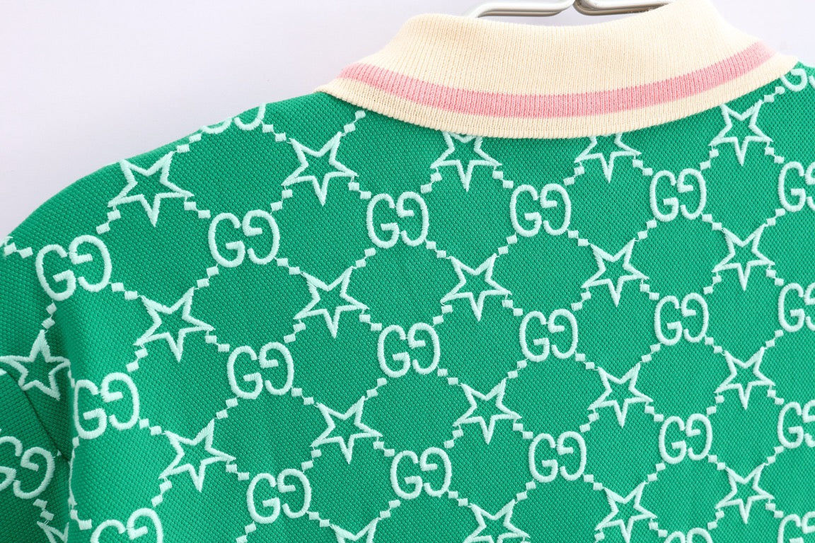 Pink and Green Polo - FashionHype.xyz
