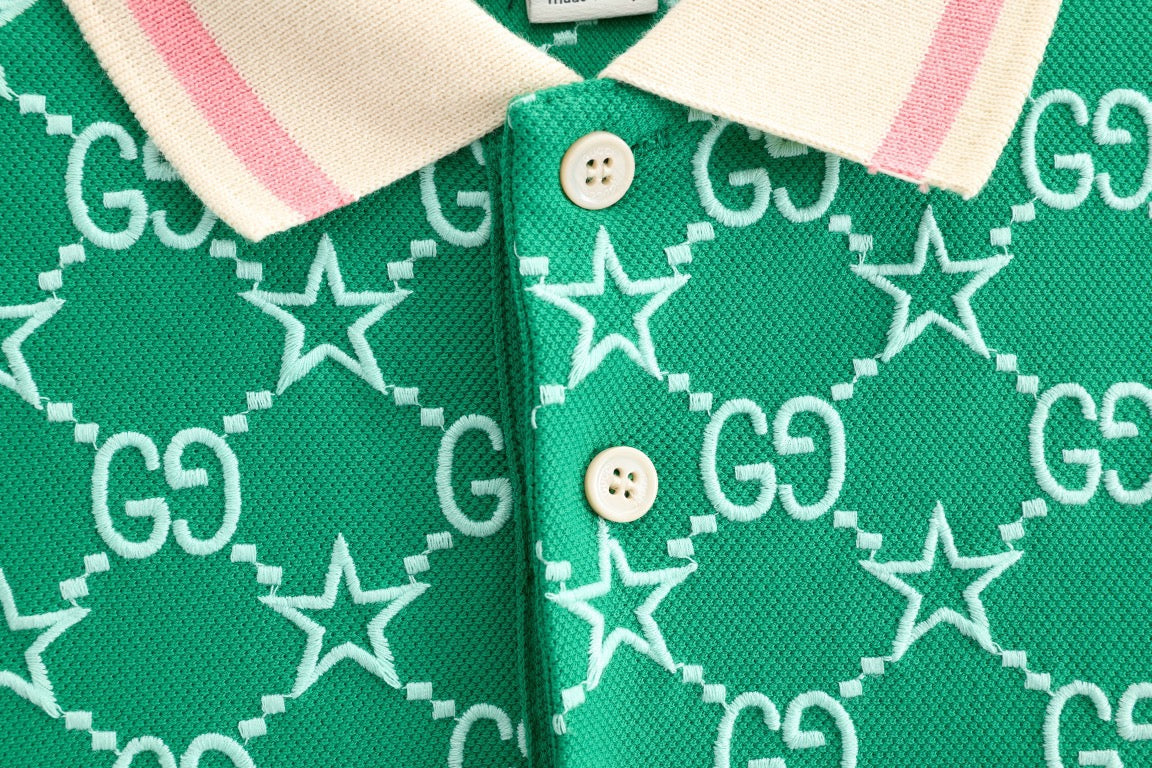 Pink and Green Polo - FashionHype.xyz
