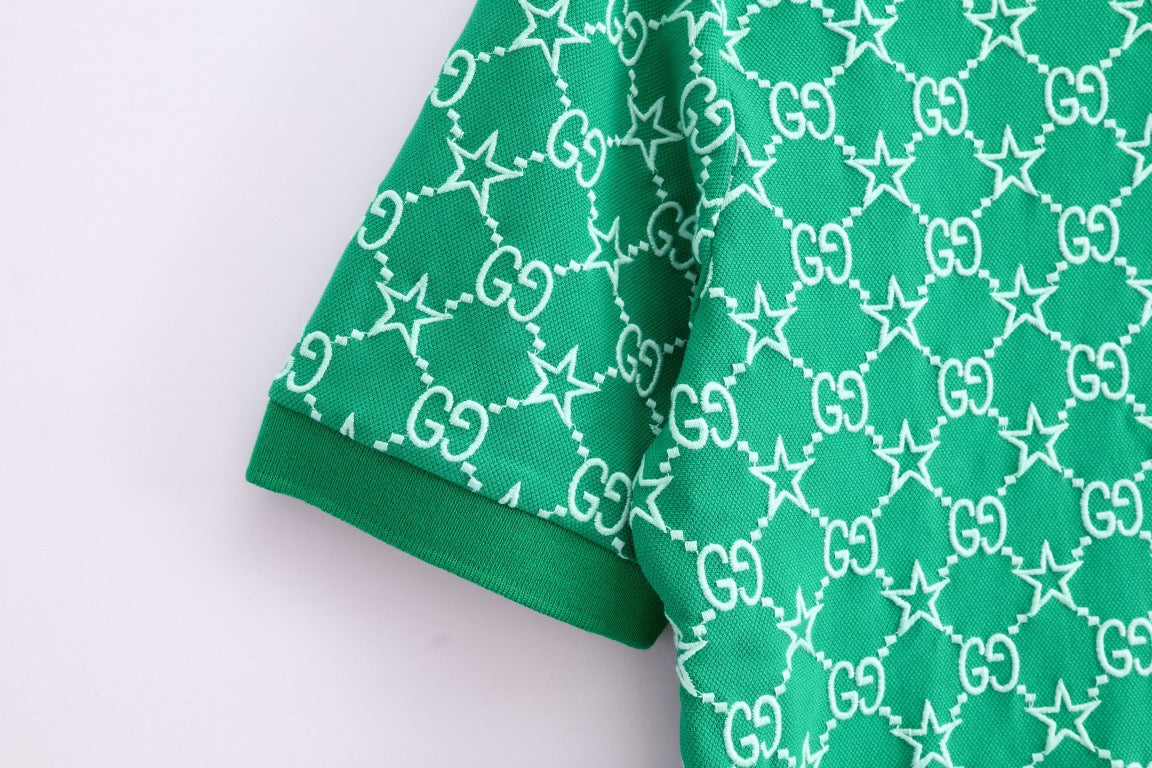 Pink and Green Polo - FashionHype.xyz