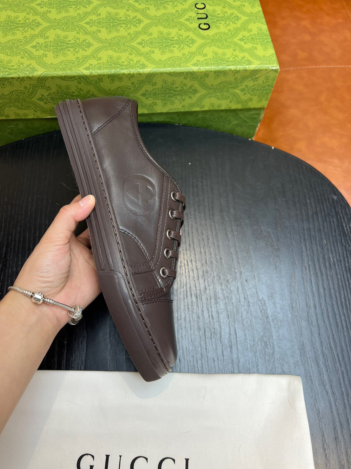 Brown, white and Black Shoes - FashionHype.xyz