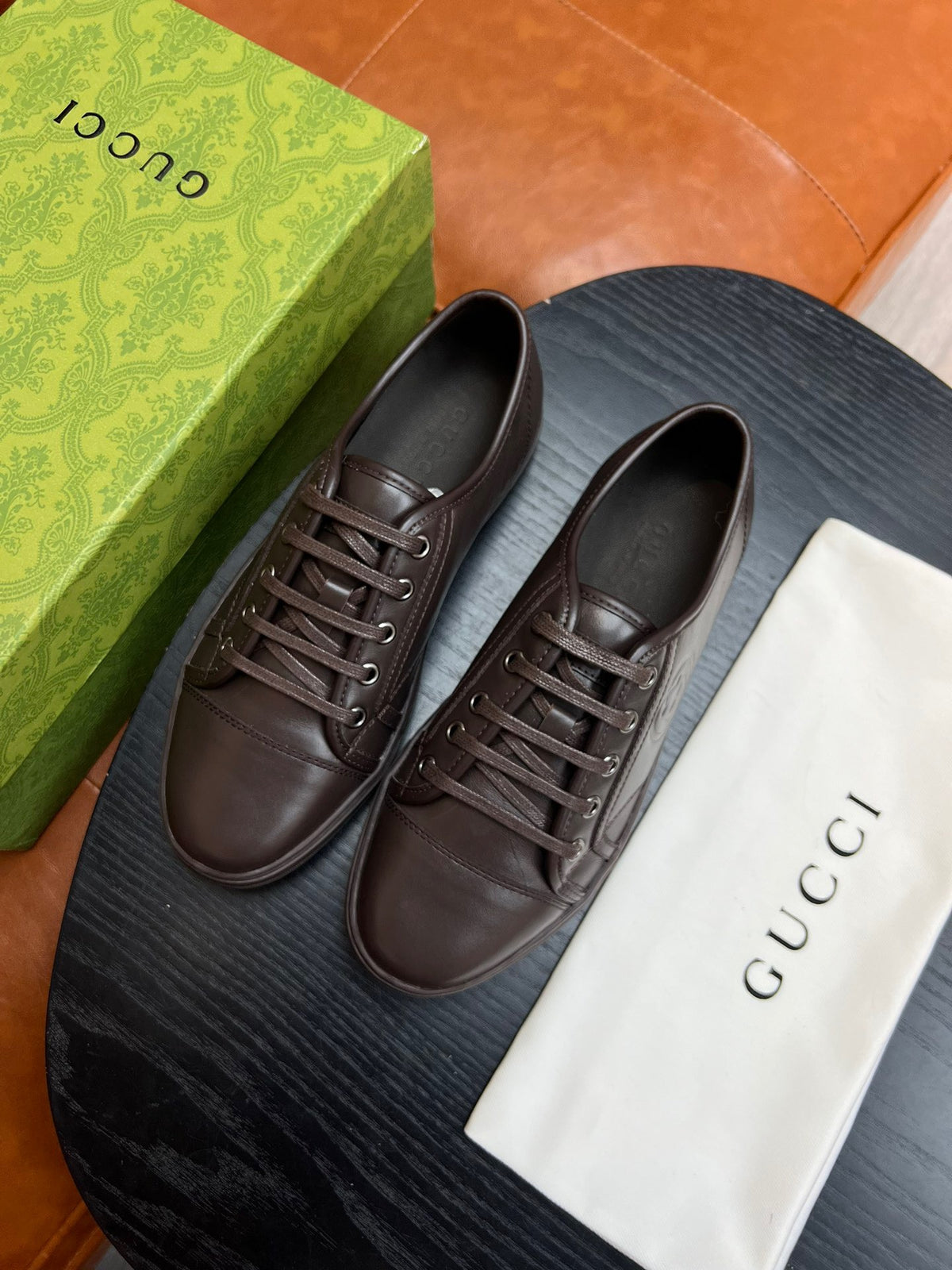 Brown, white and Black Shoes - FashionHype.xyz