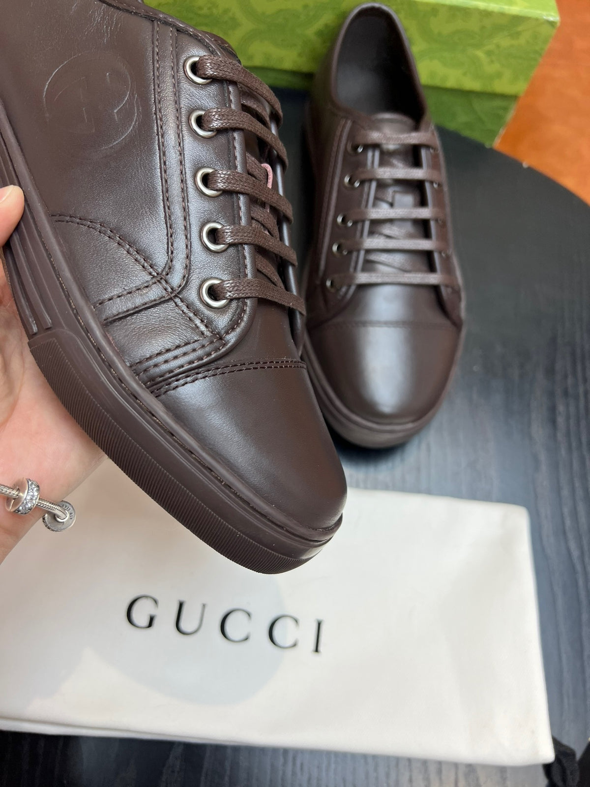 Brown, white and Black Shoes - FashionHype.xyz