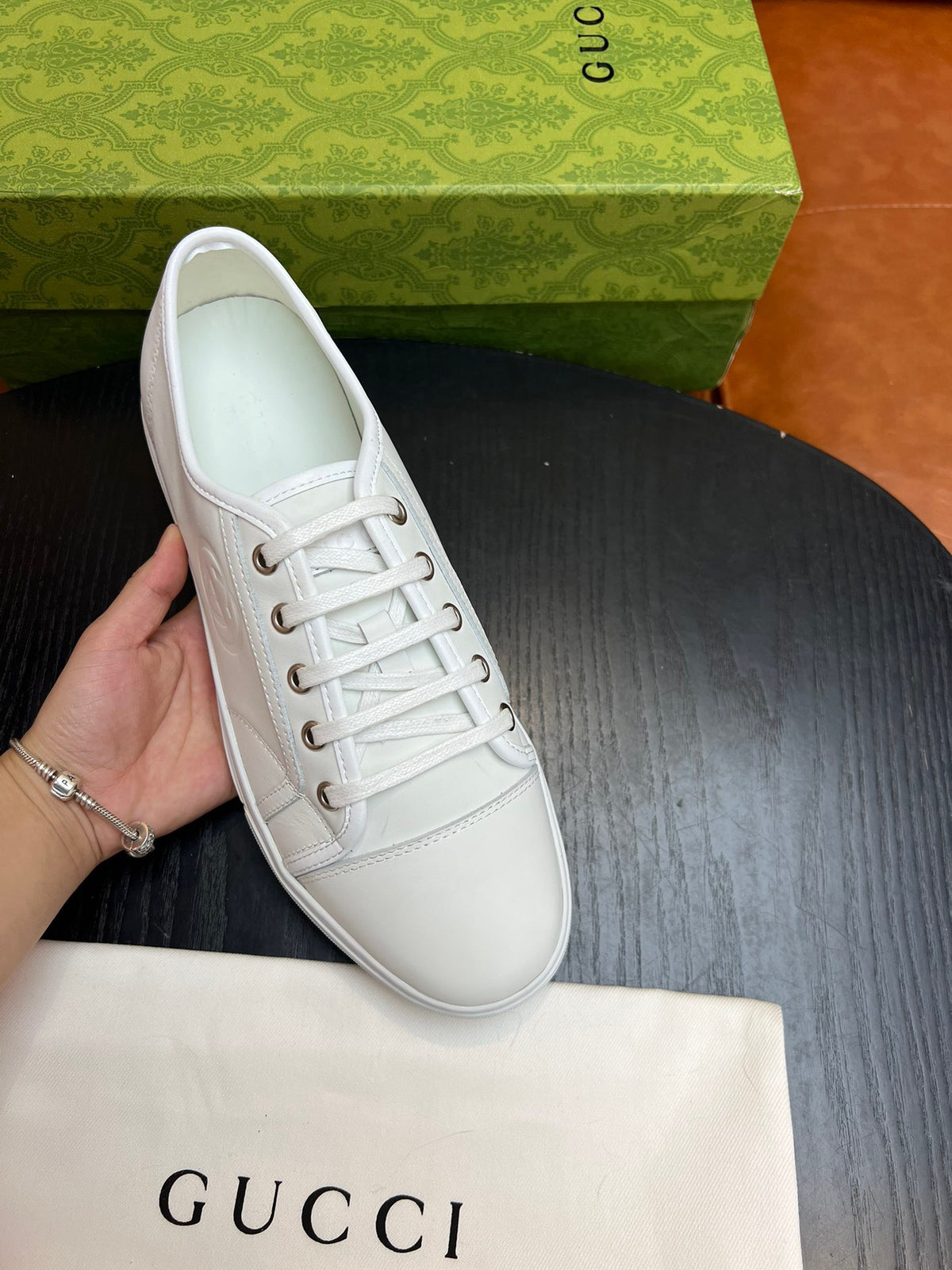 Brown, white and Black Shoes - FashionHype.xyz