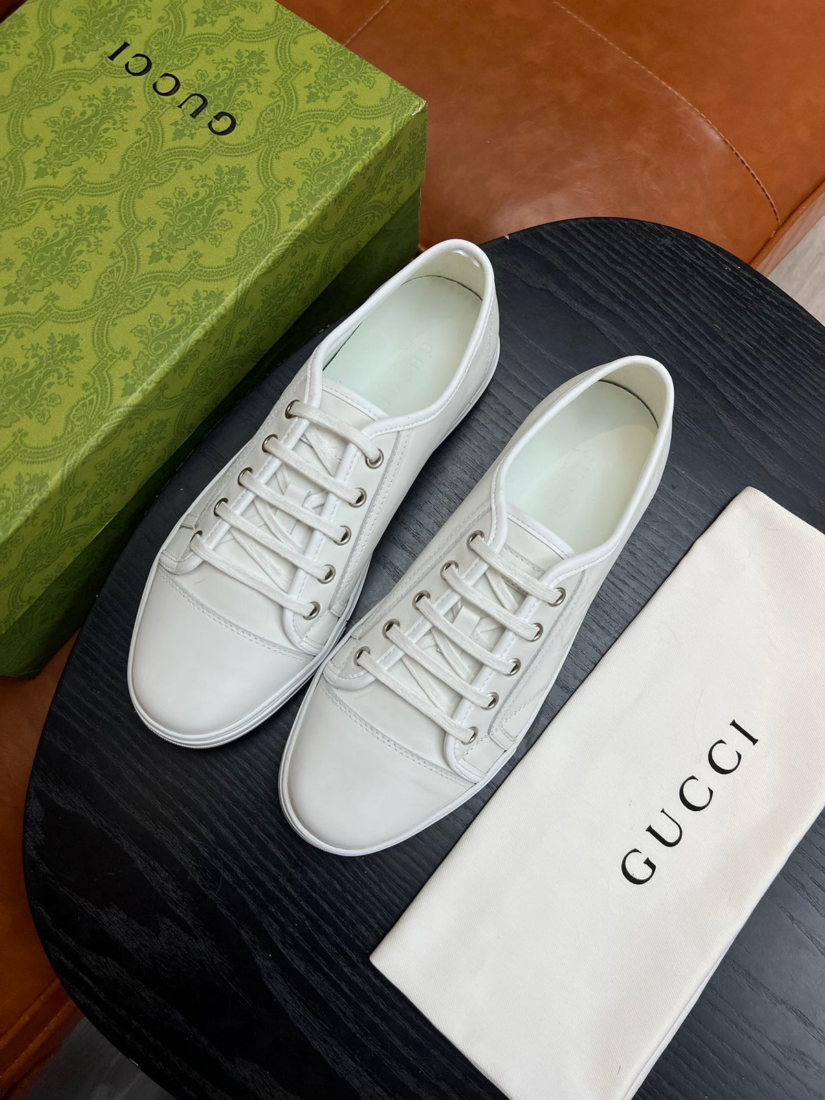 Brown, white and Black Shoes - FashionHype.xyz