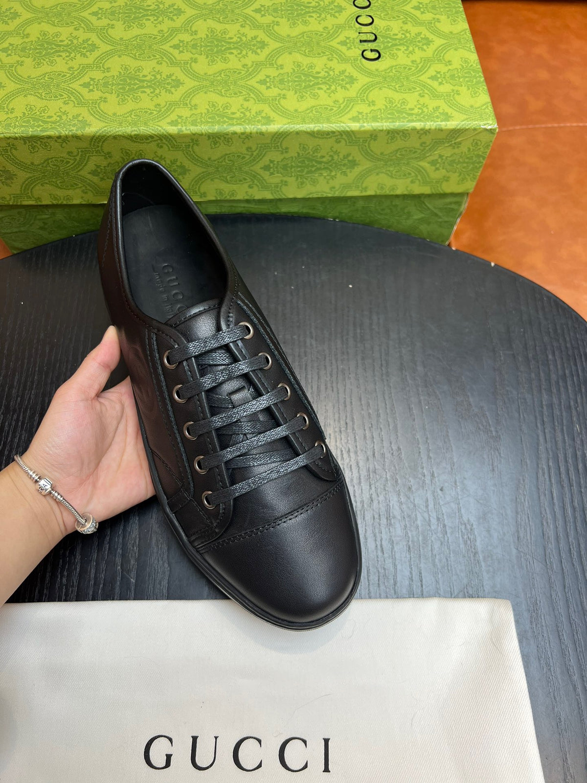 Brown, white and Black Shoes - FashionHype.xyz