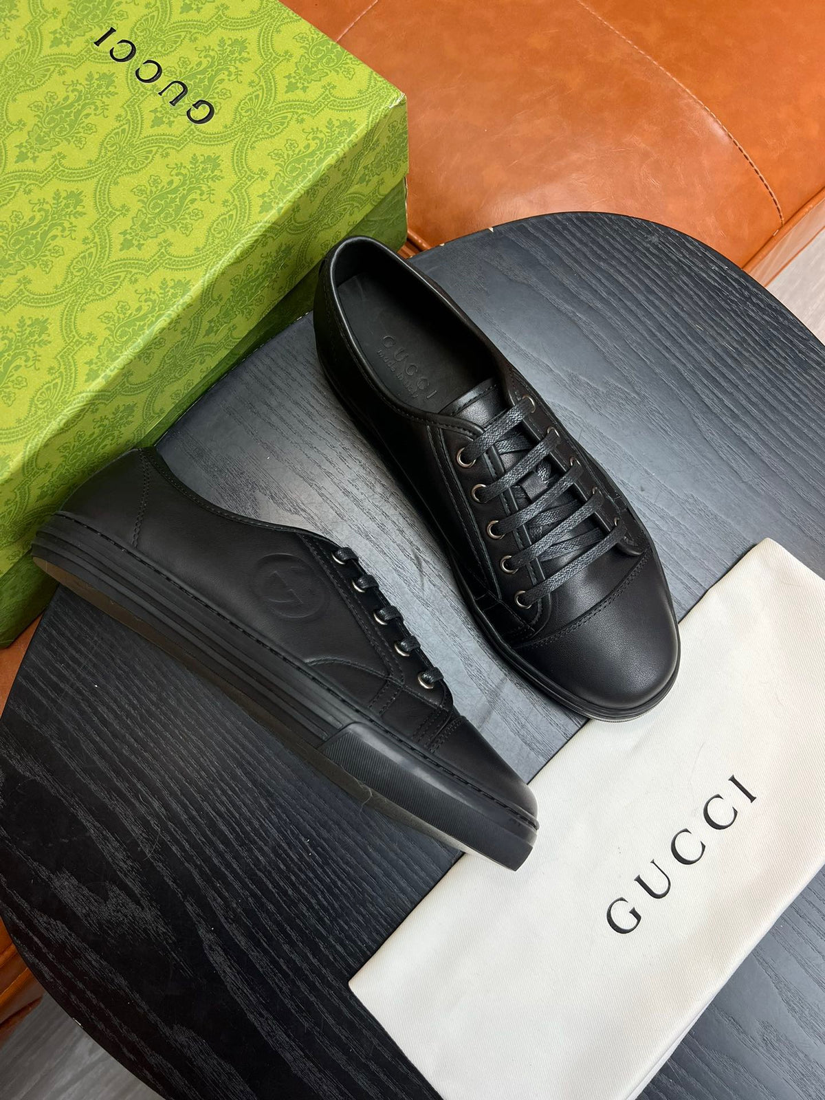 Brown, white and Black Shoes - FashionHype.xyz