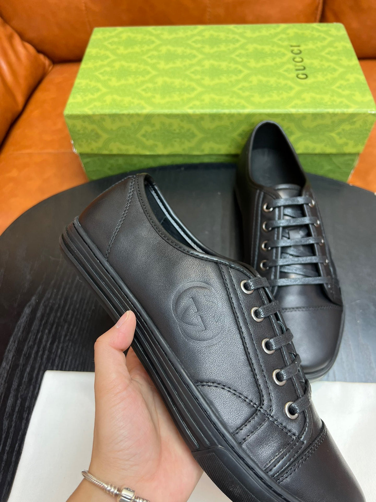 Brown, white and Black Shoes - FashionHype.xyz