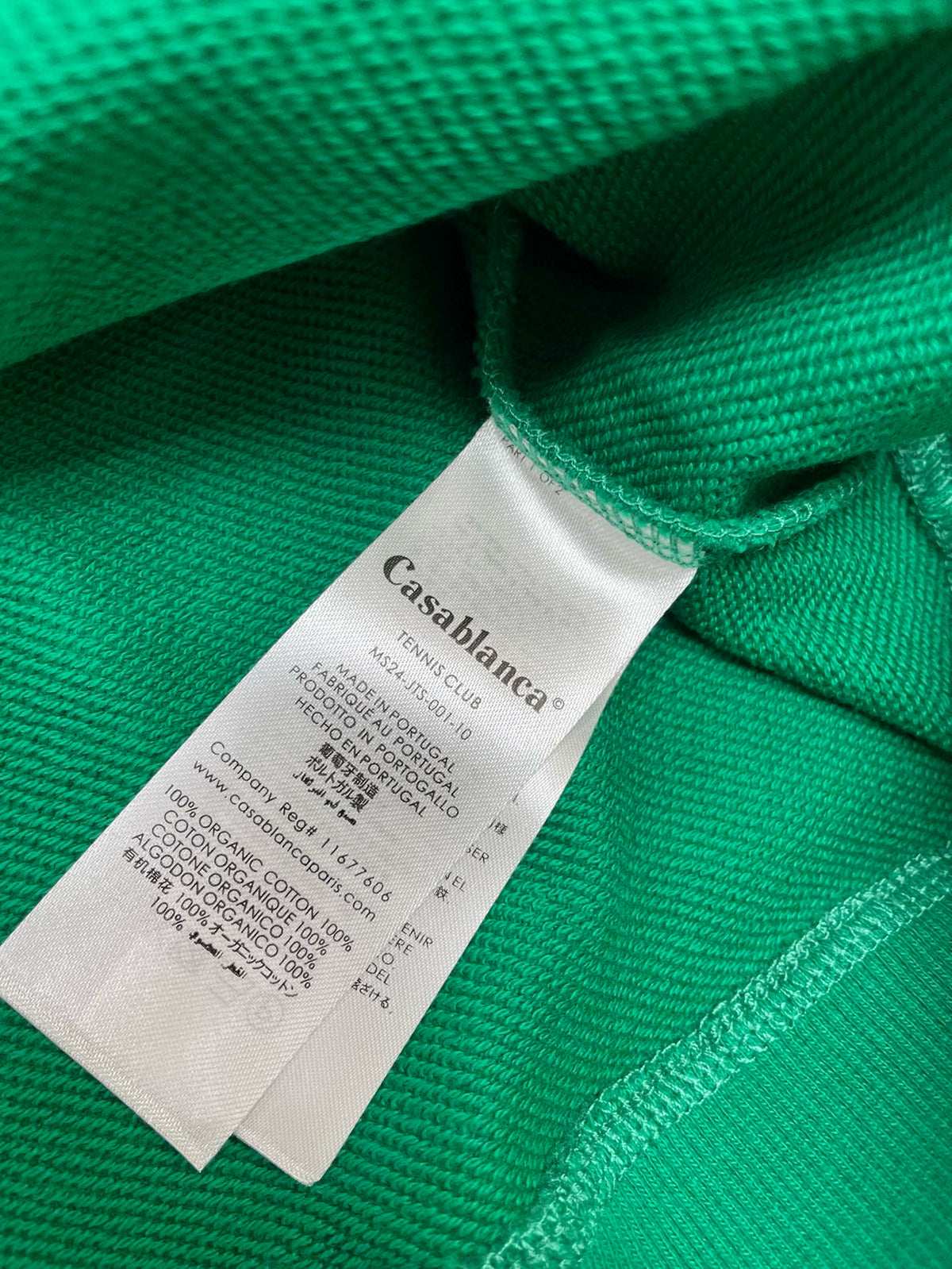Sudadera verde y negra