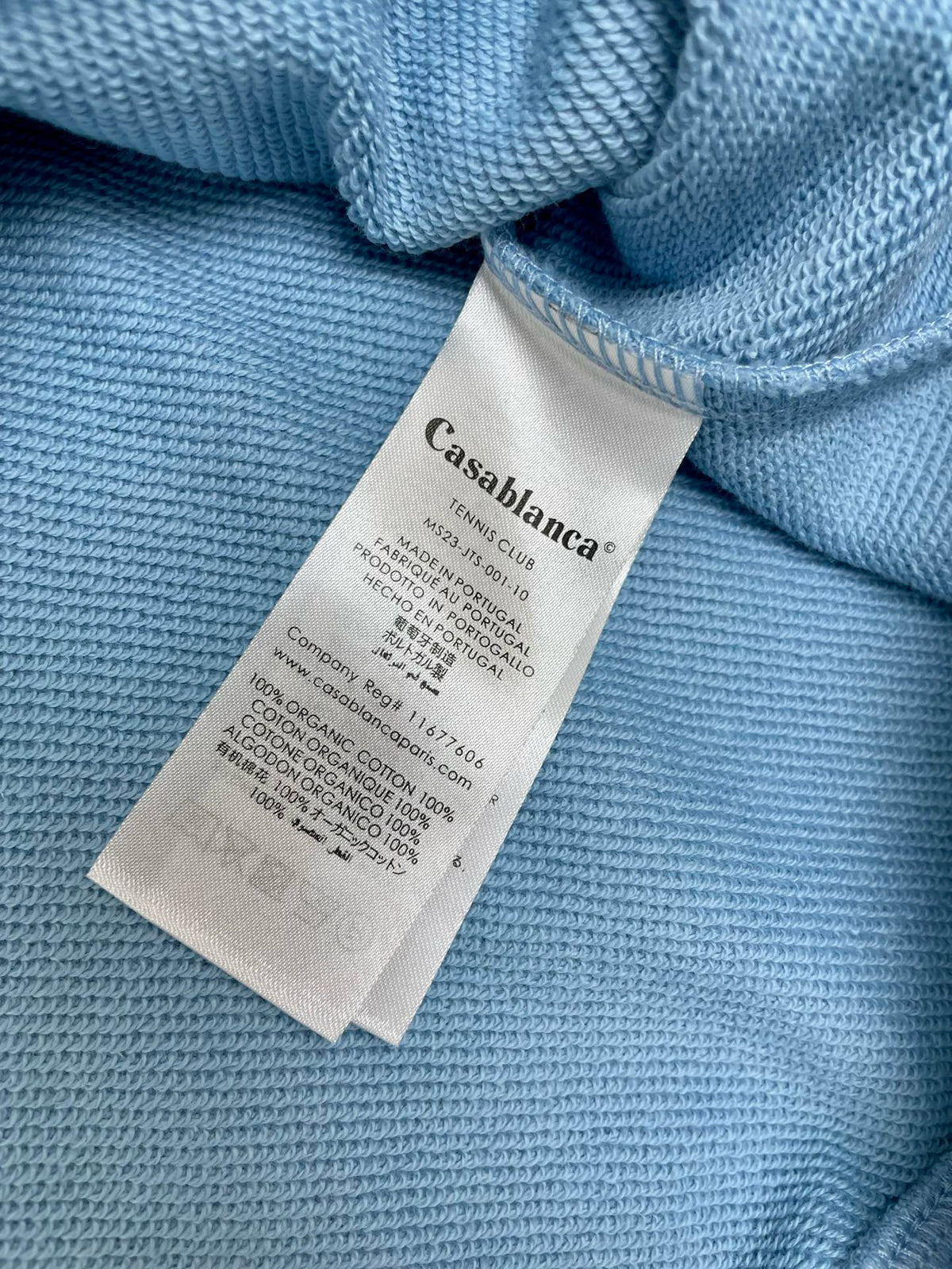 Sweatshirt in Himmelblau und Hellrosa