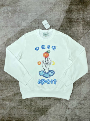 Schwarz-weißes Sweatshirt