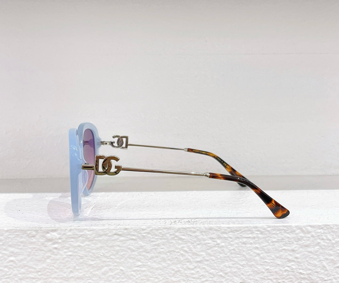 Sky blue,White,Black and Pink Sunglass - FashionHype.xyz