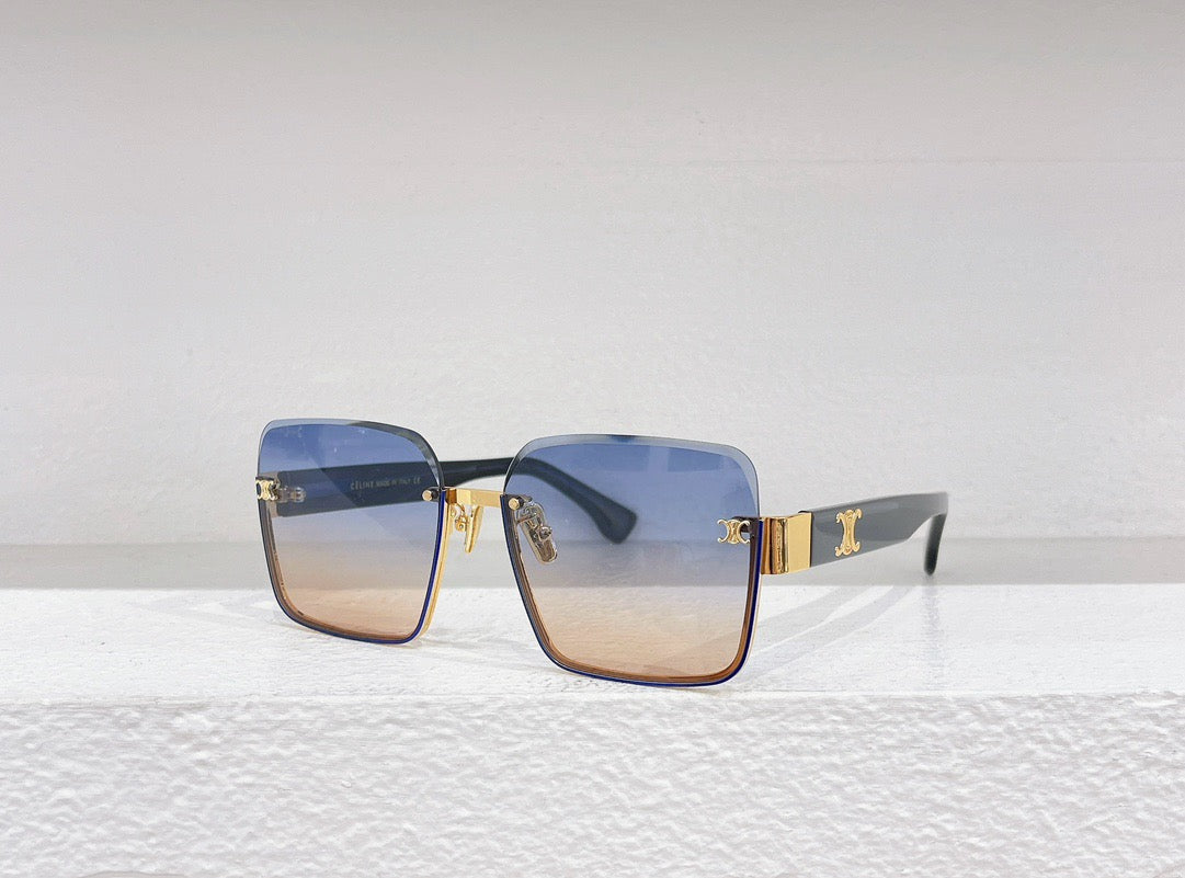 Gafas de sol azules, negras y marrones